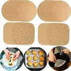 Premium Stick Premium Perforated Parchment Air Fryer Paper Liners 8.5 Inch Square Non Stick Steamer Paper