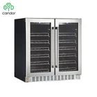 Candor: Dual Zones Compressor Wine Cooler With Double Doors ETL/CE/ROHS/CB JC-170A2EQ