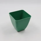 Pot Garden Biodegradable Wholesale Small Square Indoor Plant Pot Natural Bamboo Fibre Garden Flower Pot Green Plant Pot