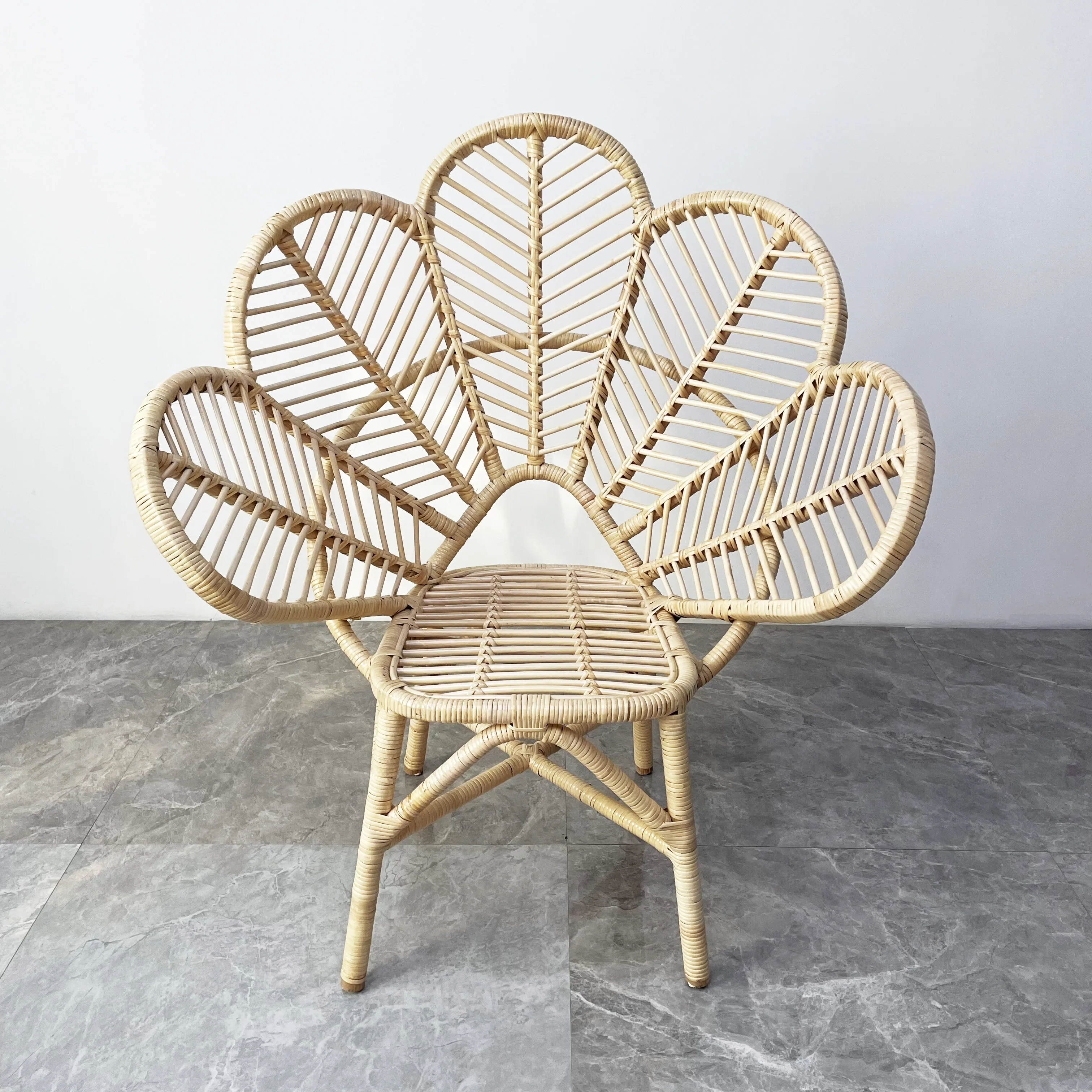 petal rattan chair