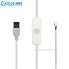 Male Cable Cable Male Male USB A Male To Open Cable 2C Power Cord With On/off Switch