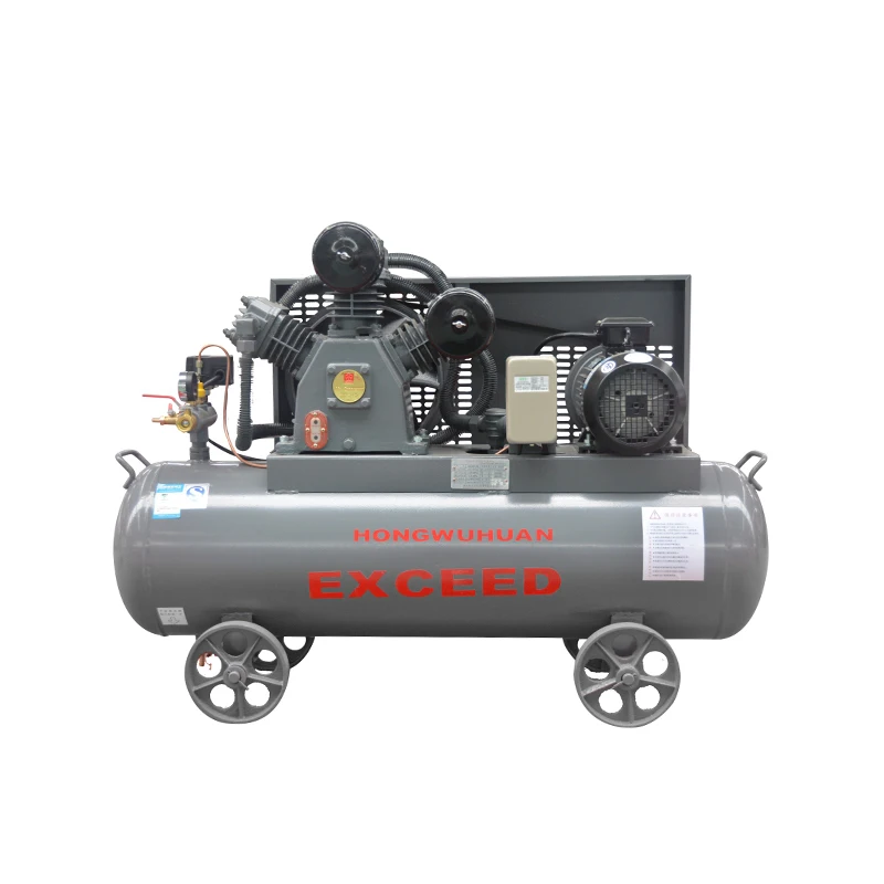 Hw15007 Hongwuhuan Portable Piston Compressor Electric Engine Power Belt Driven Air Compressor