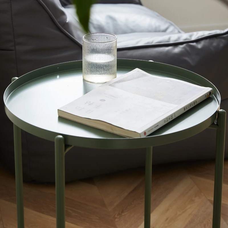 Tea table living room furniture sofa modern simple home metal frame iron side tea table