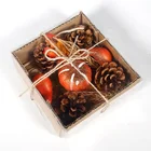 Items Home Decor Restaurant Harvest Festival Fall Boxed Artificial Gold Maple Leaf Decoration
