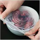 Silicone Cover Set Cove Silicone Translucent Fresh-keeping Cover 6-piece Set Round Tea Cup Water Cup Bowl Cove
