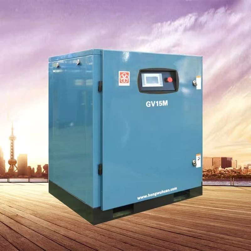 Hongwuhuan GV15 Electric Screw Air Compressor Good Quality New Condition 8 Bar Working Pressure