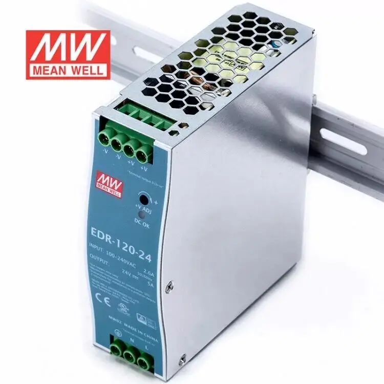 EDR-120-24 Meanwell 120W 24v fabrication equipment DIN power supply