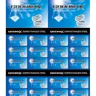 Razor Blades Twin Blade Shaving Blade Disposable Mens Safety Shaving Double Edge Stainless Steel Razor Blades