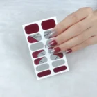 Nail Wraps 2021 Custom 3d Nail Wraps Beauty Sticker Nail Sticker Art Nail Decoration Sticker
