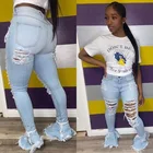 Jeans 2021 New Arrivals Custom New Fashion Women Demin Jeans Flare Ripped Comfy Stretch Skinny Jeans Women