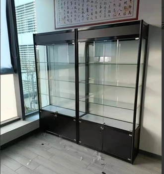 Sharewin Rotating Aluminum display cabinet showcase for smoke shop display