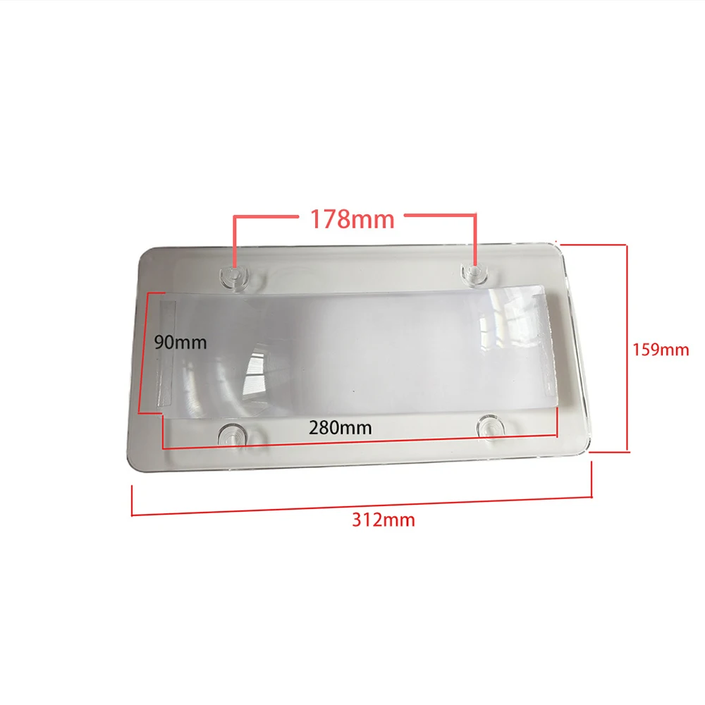 License Plate Plastic Acrylic Blocking Reflective License Plate manufacture