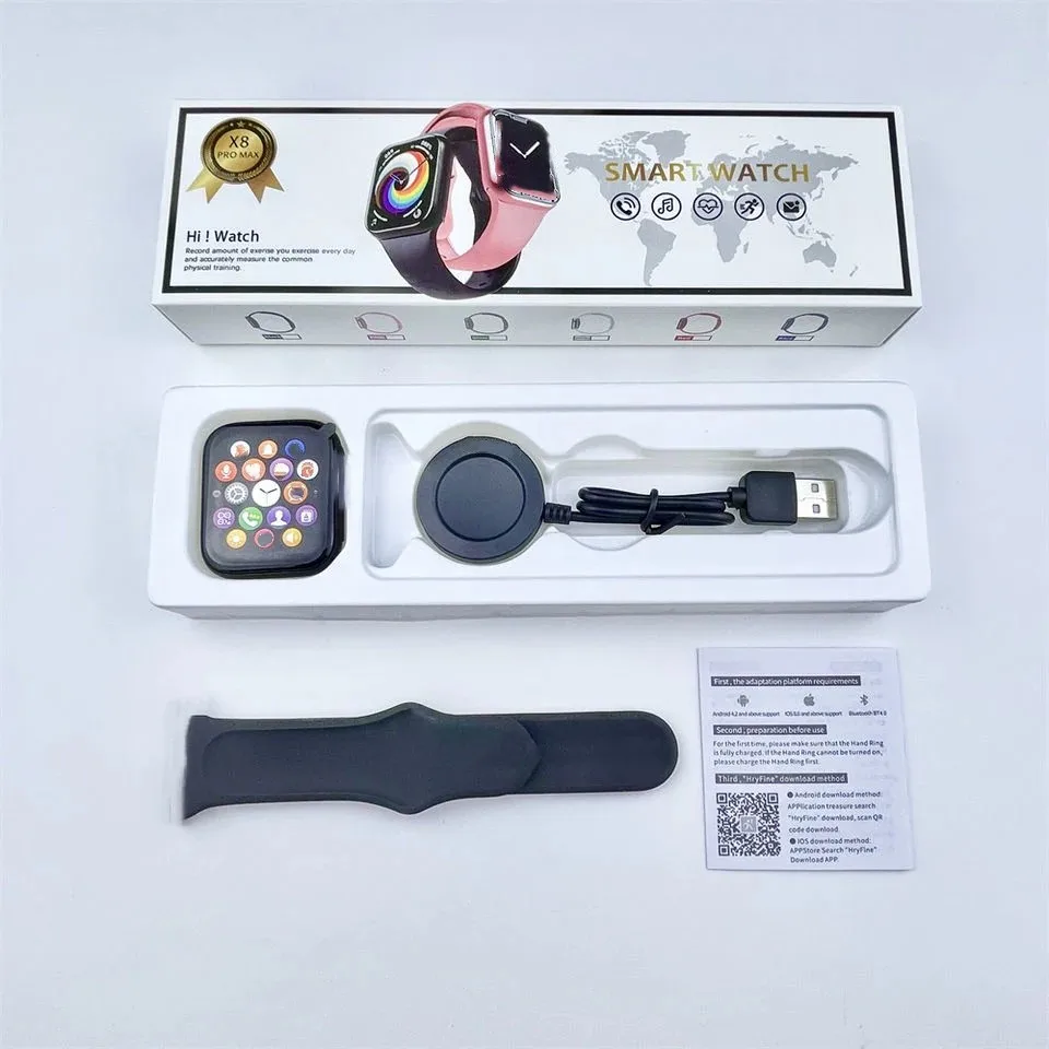 X8 Pro Max Fitpro Hryfine App 1.92 Larger Screen X8promax Smartwatch ...