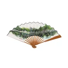 2021 China Manufacturer Promotional Printing Bamboo Hand Fan Manual Folding Fan