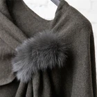 Capes Cape Wool Cape Most Popular Winter Capes With Real Fox Fur Trim Waman Wool Cape For Women