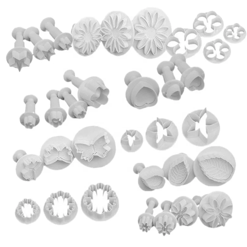 6 piece set of musical rose flower pattern baking tools household DIY biscuit mold Mantou cutting mold set round cookie cutter