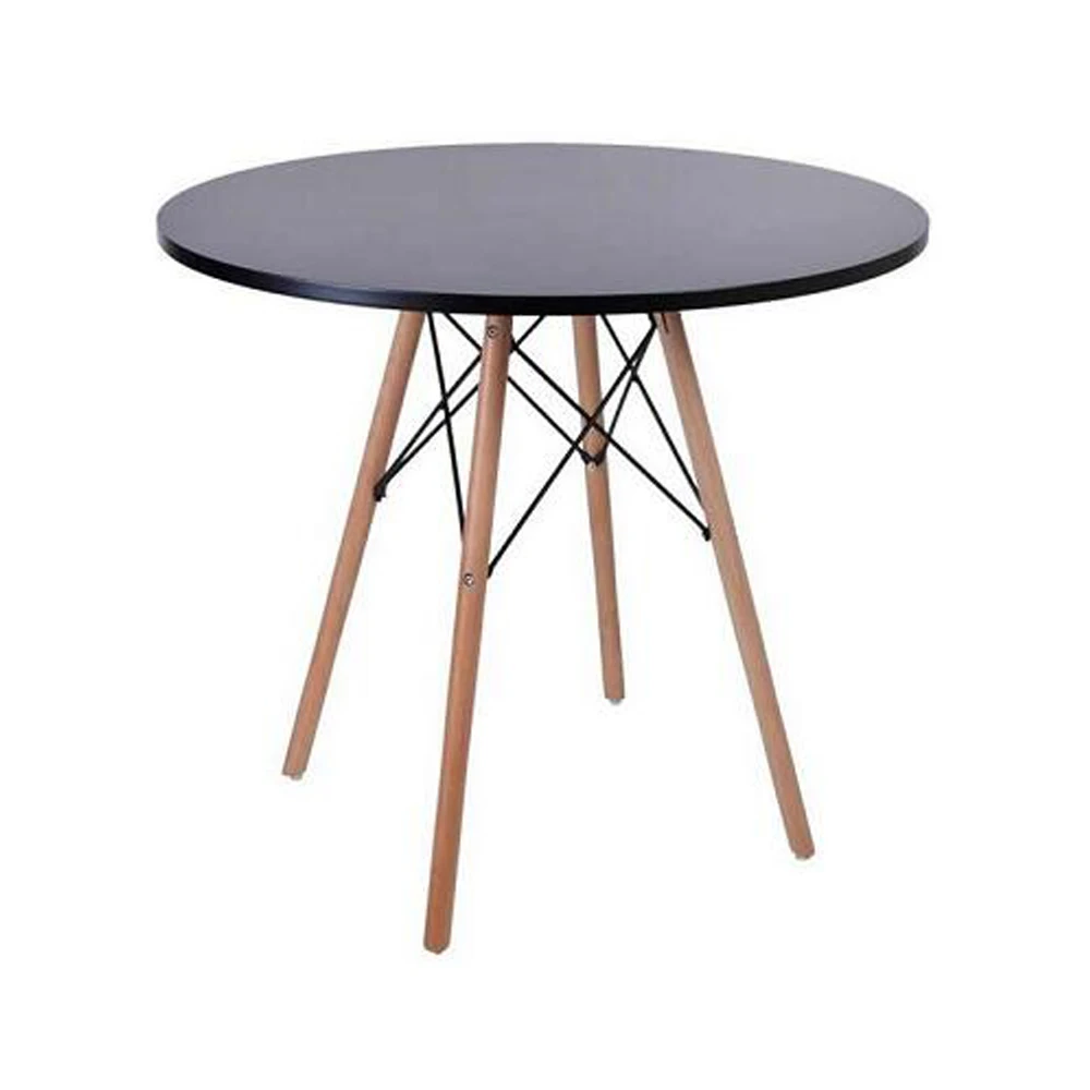 Modern Round White Kitchen Tables Dining Room Living RoomTable with MDF Top Modern Style Coffee Table Leisure Dining Table