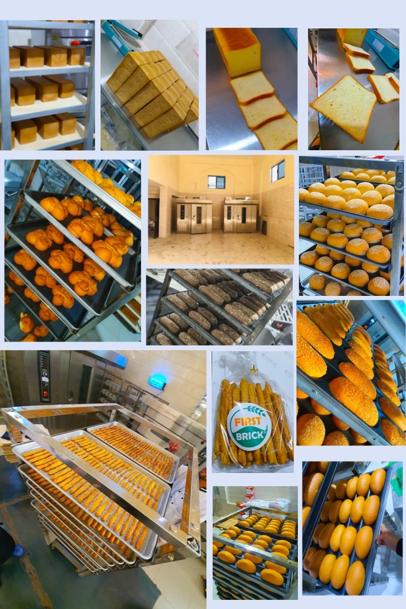 Industrial batch commercial pastry 24 32 42 gas diesel rotating rotary rack baking oven for bread and cake price bakery machine