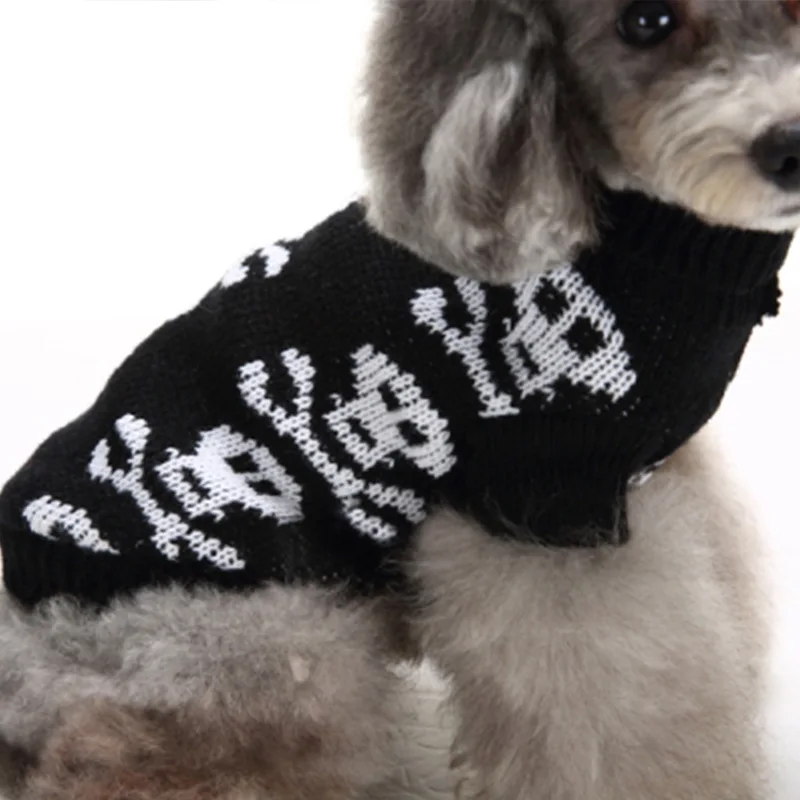 product halloween theme turtleneck knitted pullover dog sweater for small medium dogs autumn winter warm soft apparel-61