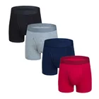2021 New Cotton Breathable Plus Size Men's Underwear Solid Men's Boxer Briefs