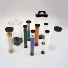 Tube Plastic Packaging Food Grade Clear Hard Plastic Small Tube PC Packaging Box Cylinder Round Gift Packaging Tube
