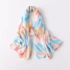 Wholesale Hijab Muslim Turkish Hijab Tie Dye Printing Pearl Scarf Chiffon Hijab Scarves