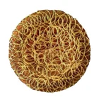 Plates Plate Chargers Glass Fashion High Quality Wedding Party 13inch Gold Wire Glass Charger Plates