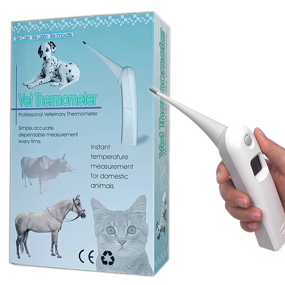 Veterinary Thermometer Fast Thermometer Animal Rectal Thermometer For