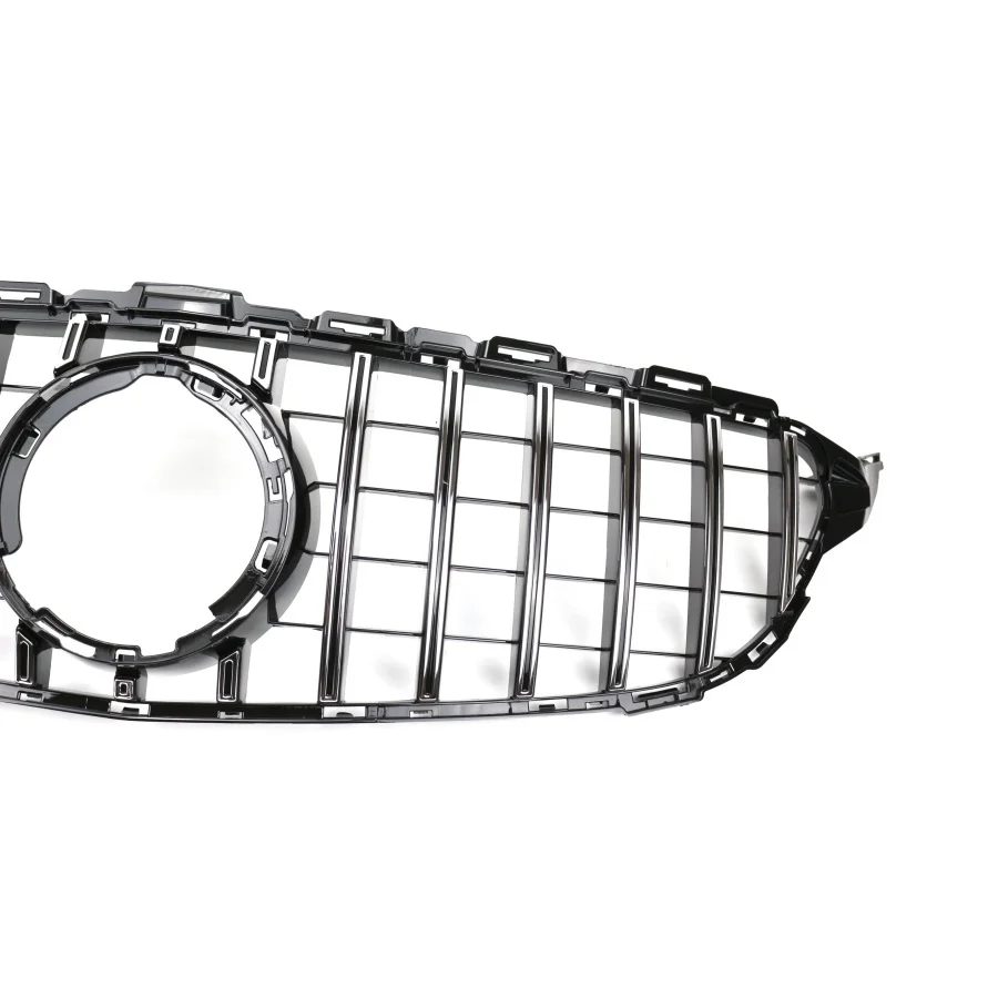 product tiypeor car black abs silver gt style grill cars mesh grille for mercedes benz c class w205 2019-9