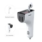 Mp3 V14 Wireless BT Receiver Car Kit FM Transmitter Radio Adapter With BT Headset Handfree Earphone Kit
