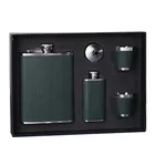 Gift Custom Logo Vacuum Stainless Steel Alcohol Whiskey Metal Hip Flask Gift Set
