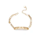 Jewelry 2021 Fashion Zircon Gold Charm Bracelet Jewelry 14k Gold Plated Religious Bracelet
