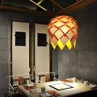 Modern And Classic Natural Wooden Lampshade Handmade Bamboo Wooden Rattan Chandelier