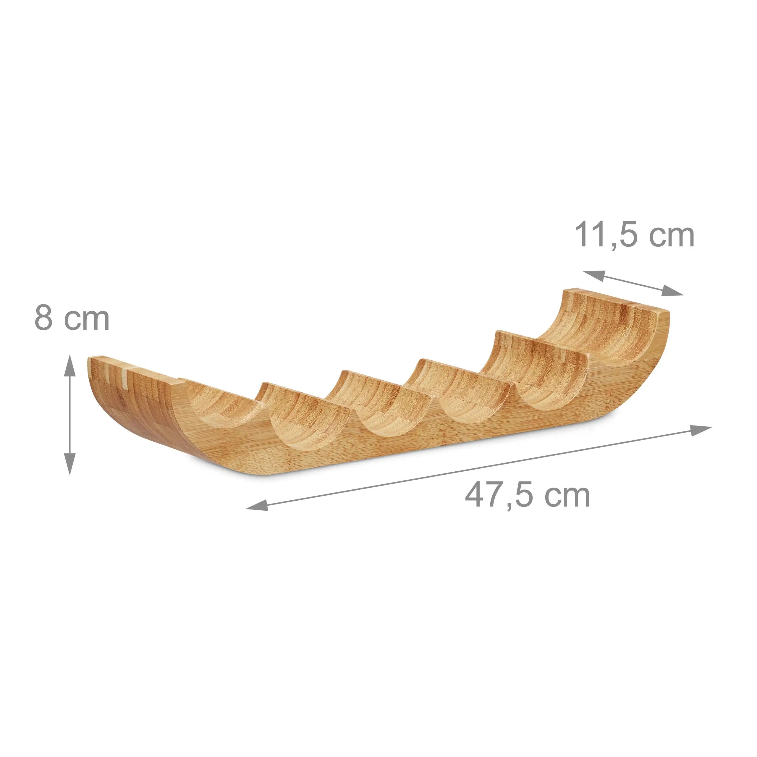 product wholesale solid bamboo rack original design wine bottle display stand for 6 standards elegant dining chair furniture for home-8