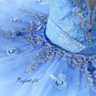 Dance Girls Ballet Costume Dance Blue Nutcracker Ballerina Dresses Pancake Tutu Children Dance Costume Oem Sale Swan Tutus Professional Romantic Ballet Tutu