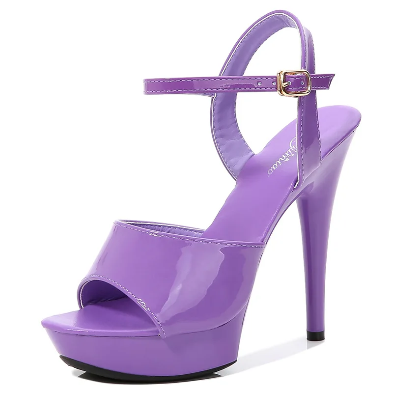 34-43 Slip-on sandals summer fashion 13CM versatile sexy high heels thin heels custom logo