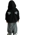 OEM Child Zipper Up Little Boy Soft Knitting Fabric Cartoon Printed Good Quality Casual Cute Boy Hoodies