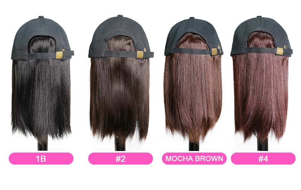 factory wholesale women wig hats hair extensions private label,bob wig with black cap,women wigs human hair