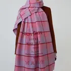Fashion Lovers Scarf Autumn And Winter New Printing Letters Women Fashion Color Matching Plaid Shawl
