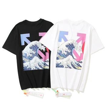 New Offs 2023 Wholesale High-quality 100% Cotton White Custom Brand Men T-shirts With Print Short Sleeve Unisex White T-shirt