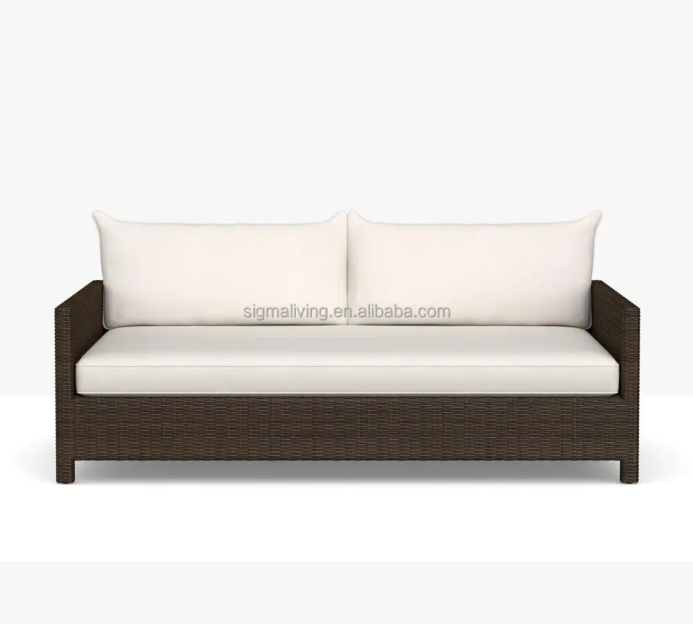 Rectangular Daybed Leiseure patio furniture beach chair sun pool lounge chairs garden furniture rattan sofa