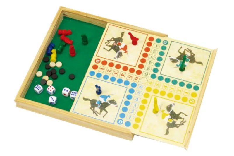 Ludo Game With Nature wood Board  table game hotselling