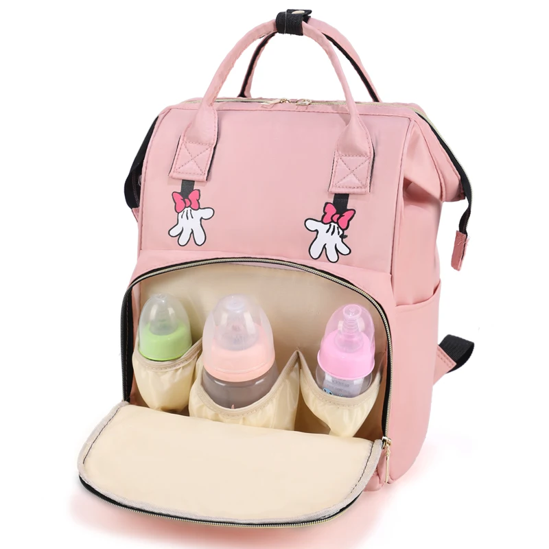 Factory Custom Mummy Diaper Bags New Large Capacity Portable Fashion Waterproof Travel Baby Nappy Backpack