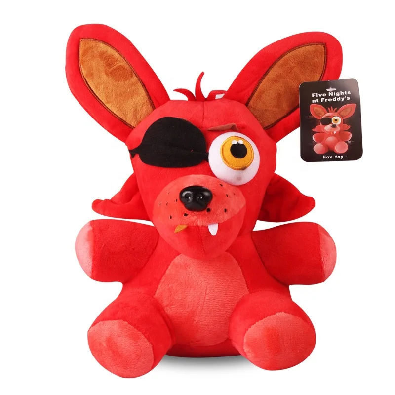 New scarf bear eyeless bear midnight bear Fnaf series cartoon peripheral doll red fox plush toy doll