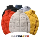 Winter Custom Logo Unisex Oversized Padding Cotton Polyester Down Puffer Jacket For Men