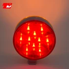 Universal Tail Universal Double Sides Stop Turn Tail Lamp 4 Inches Round Doube Face Pedestal Light