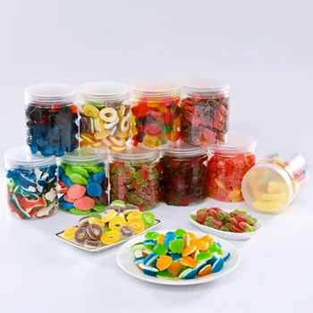 Bulk assorted fruit gummy candies different styles jelly candy sweets