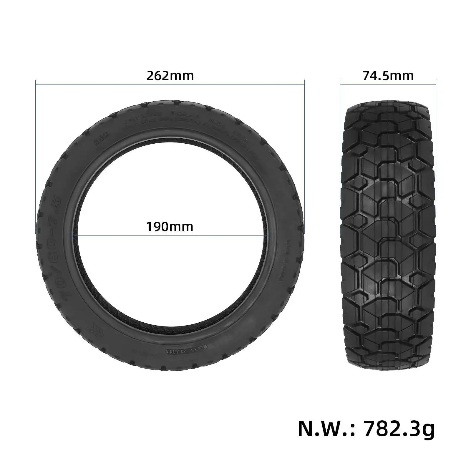 Original 70/60-7 11-inch Off-road Tryes For Seg way Ninebot ZT3/ZT3 Pro Electric Scooter Vacuum Tire Wheel Parts