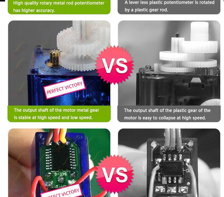 Fs R Sg Micro Rc Servo Motor Degree Continuous Rotation G