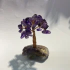Topaz Fluorite Auspicious Natural Carving Topaz Colorful Crystal Crafts Christmas Tree